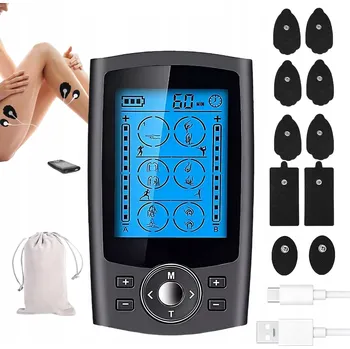 Masážní přístroj Elektrostimulátor svalů a nervů EMS TENS masáž fyzioterapie