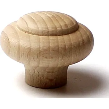 Nábytkové kování 48067 knopka dřevěná pr.44mm přírodní (Nábytková knopka o průměru 44 mm. Vhodné řešení pro nábytek v interiéru.)