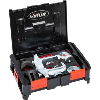 Stahovák Vigor V4680, Sada pro demontáž / montáž kompaktních ložisek kol | 16dílná