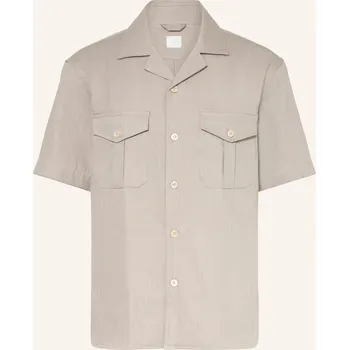 Pánská košile Eleventy Pánská Košile S Krátkým Rukávem Regular Fit, šedá, 40