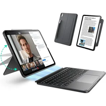 Pouzdro na mobilní telefon ESR - Pouzdro s klávesnicí Shift - iPad Pro 13 (2024) - tmavě šedé