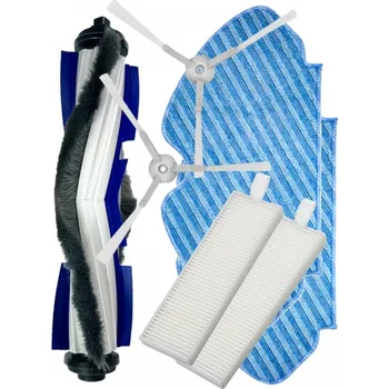 Sada příslušenství pro robotický vysavač HEPA filtry a kartáče k vysavači ROWENTA RR7455WH Explorer S60 a sada mopů 7ks