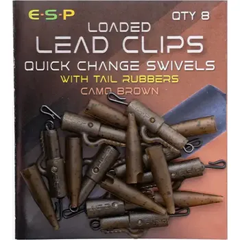 ESP závěsky Loaded Lead Clip Quick Change Swivel Brown