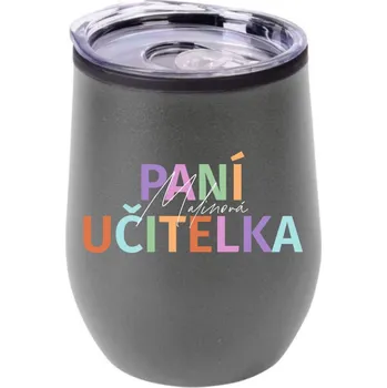 Personalizovaný cestovní termo hrnek Bowl - Jméno učitelky