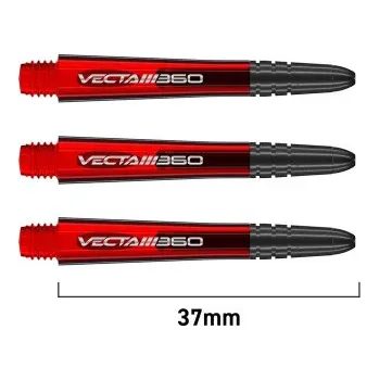 Příslušenství pro šipky Násadky Winmau VECTA Blade 360 Red Intermediate
