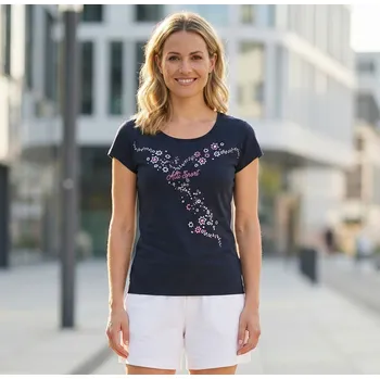 Dámské tričko Dámské triko ALTISPORT ALW088122 NÁMOŘNÍ MODRÁ/RŮŽOVÁ S