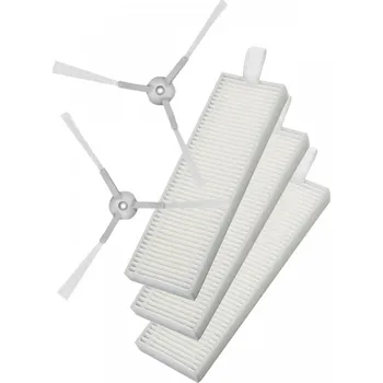 Sada příslušenství pro robotický vysavač HEPA filtry a kartáčky pro vysavač ROWENTA komp. s ZR740003 sada 5ks