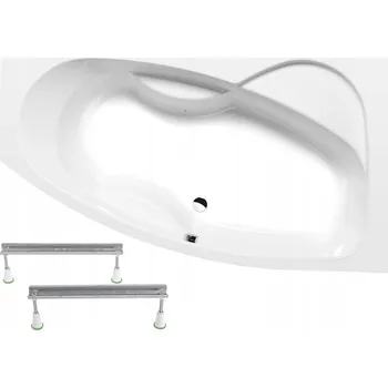 Vana MAMBA R asymetrická vana 170x100x44cm, bílá