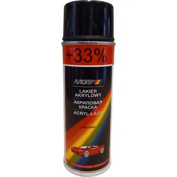 Barva ve spreji AKRYLOVÝ LAK MOTIP SPRAY ČERNÝ LESK 200 Ml