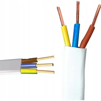 elektrický kabel Plochý elektrický kabel instalační YDYp Berge 3 x 2,5