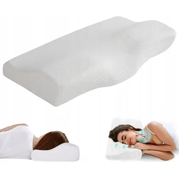 Polštář POLŠTÁŘ Z PAMĚŤOVÉ PĚNY ORTOPEDICKÝ PRODYŠNÝ SNÍMATELNÝ POTAH