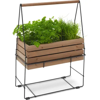 Truhlík 723590 - Tchibo - Truhlík na bylinky se stojanem »Elin« - barva: černá