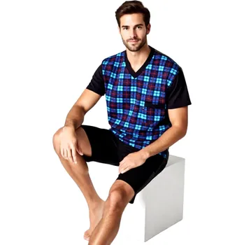 Pánské pyžamo Pánské Pyžamo Krátké FOLTÝN PK 539 Velikost: 3XL
