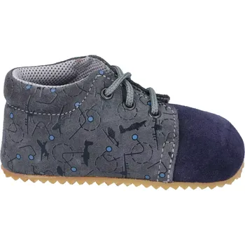 Dívčí tenisky Beda barefoot - Kožené capáčky vyšší - Lucas 21