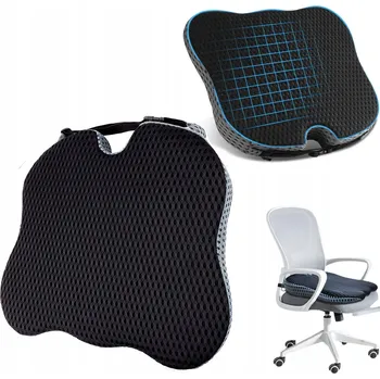 Polštář KLÍNOVÝ POLŠTÁŘ PRO AUTOSEDAČKU ERGONOMICKÝ POLŠTÁŘ ČERNÝ