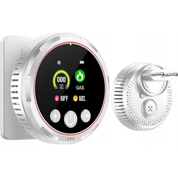 Bezpečnostní detektor Senzor 4v1 oxidu uhelnatého a detektor plynu s baterií 1000mAh HD13-CG