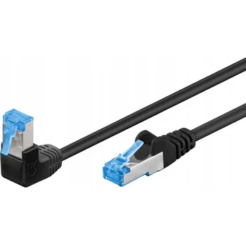 Síťový kabel Patchcord Goobay S/FTP 6a RJ45 / RJ45 10 m černý