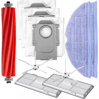 Sada příslušenství pro robotický vysavač HEPA filtry a kartáče k vysavači XIAOMI Roborock S7 MaxV Ultra sada sáčků a mopy 10ks