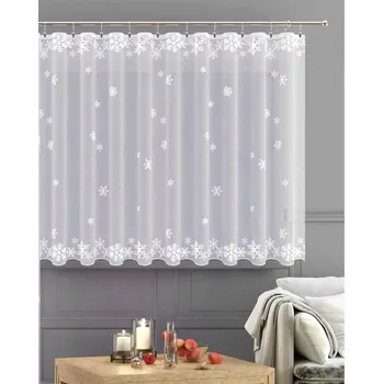 Záclona Forbyt Winter bílá vánoční metráž