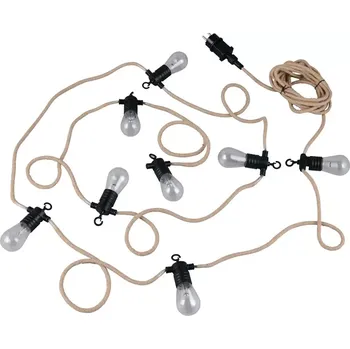 Venkovní osvětlení Trio Leuchten R74938602 EMBER - Venkovní LED řetěz do pergoly, 8 x 0,4W, 2700K, 6m, IP44 (Retro LED řetěz do pergoly)