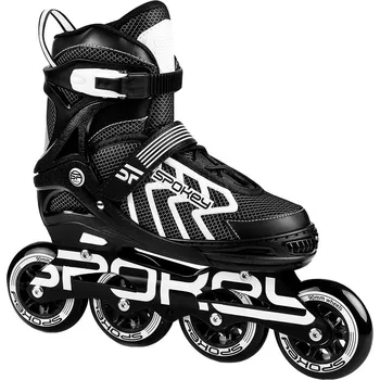 Rekreační Kolečkové Brusle Spokey Khan černobílé vel. 31-34