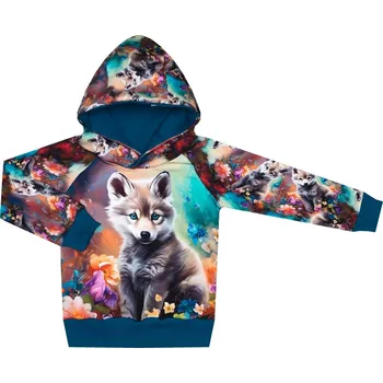 Mikina s kapucí - Pejsek Velikost: 80