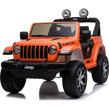 Dětské elektrovozidlo Mamido Elektrické autíčko Jeep Wrangler Rubicon 4x4 oranžové