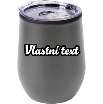 Personalizovaný cestovní termo hrnek Bowl Obtažený text