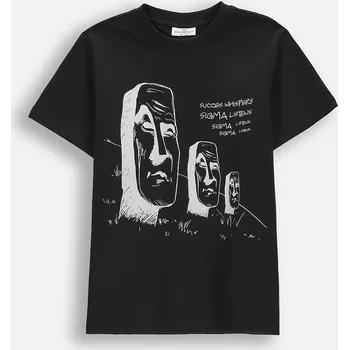 Dětská móda Dětské bavlněné tričko Coccodrillo WC6143229VBA černá 99X, vel. 140