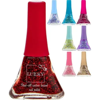 EP line LUKKY Lak na nehty dětský se třpytkami slupovací 5,5ml různé barvy na kartě