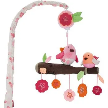 Kolotoč nad postýlku SKIP HOP Designový kolotoč nad postýlku PTÁČCI JARA pink 0m+