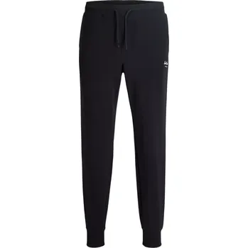 Pánské velké tepláky se stahovacími lemy Jack & Jones 12296016 černé (52R)