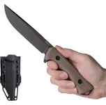 ANV Knives® Nůž s pevnou čepelí P300 ANV®, Barva: GRNPU Písková, Varianta: Olivová čepel - Cerakote