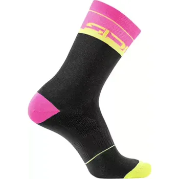 Pánské termo ponožky Sidi Sidi Viator Socks 18cm ponožky, Black/Fluo Pink velikost 40-43