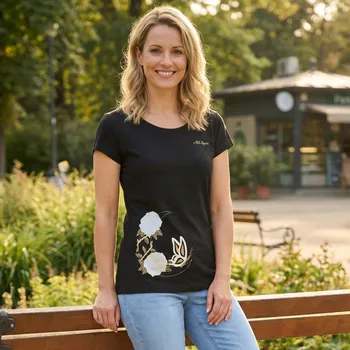 Dámské tričko Dámské triko ALTISPORT ALW146122 ČERNOZLATÁ XS