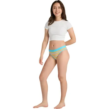 Dívčí menstruační kalhotky Modibodi Teen Hipster Bikini Moderate-Heavy Pony Stripe Pink (DMKMTHBMHPSP) 14-16 let