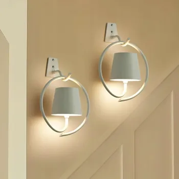 Nástěnné svítidlo Nástěnné LED svítidlo RGB přenosné akumulátorové šedé 2ks