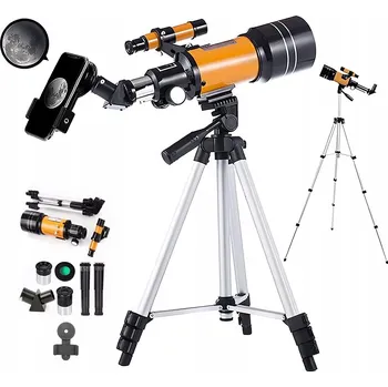 Bezpečnostní kamera TELESKOP ASTRONOMICZNY 70MM 300MM H6MM H20MM OKULÁRY PRO POZOROVÁNÍ HVĚZD A KRAJINY