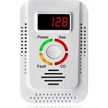Bezpečnostní detektor Detektor 2v1 Zemního Plynu LPG a Oxidu Uhelnatého CO 9V/240V