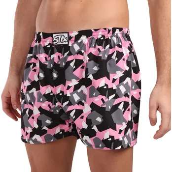 Trenýrky Pánské trenky Styx art klasická guma nadrozměr maskáč hranatý (E1950) 3XL Možnost vrácení zboží ZDARMA do 120 dnů!