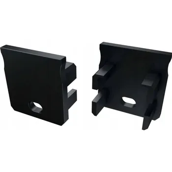 LED lišta Černá koncovka Y pro hliníkový profil s otvorem typu Y, 1 kus