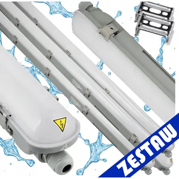 Zářivkové svítidlo 4x Philips LED svítidlo do garáže 22W 2400lm 4000K 120cm vodotěsné