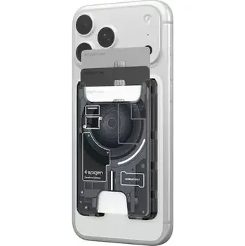 Pouzdro na mobilní telefon Spigen Ultra Hybrid Wallet MagSafe Peněženka zero one černá (AFA11304)