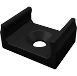 Montážní držák pro LED profil D, černý, mini luminiscenční