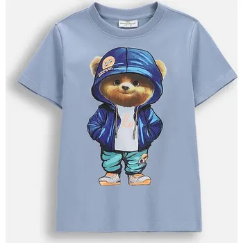 Dětské bavlněné tričko Coccodrillo WC6143213VBA modrá 05X, vel. 116