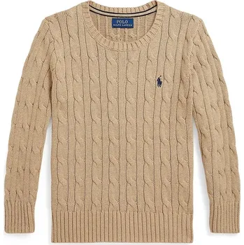 Pánský svetr Dětský bavlněný svetr Polo Ralph Lauren 322702674517 hnědá 82X, vel. 124-134