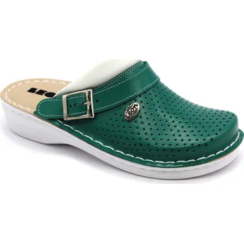 Dámská zdravotní obuv Leon V202 Dámská kožená zdravotní obuv - zelená Velikost: 41