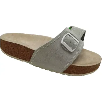 Dámská zdravotní obuv Korkové pantofle s masážní stélkou - sv.šedé, vel. 36 - 42 vel. 39 - délka vnitřní stélky 26,4 cm
