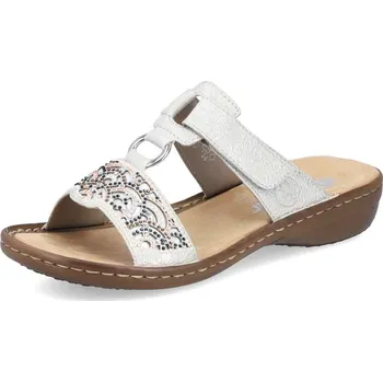 Dámské pantofle Dámské nazouváky RIEKER 608K2-40 šedá S6 38