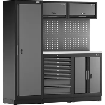 Dílenský stůl Vigor V6000-3-X, Sestava dílenského nábytku, 1952 mm x 526 mm x 1980 mm